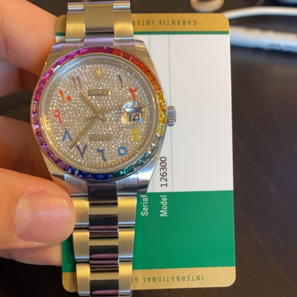 Rolex Datejust 126300 VVS Diamonds Sapphire